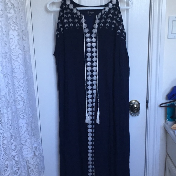 Lily Morgan navy light weight dress size 2x - Picture 2 of 10